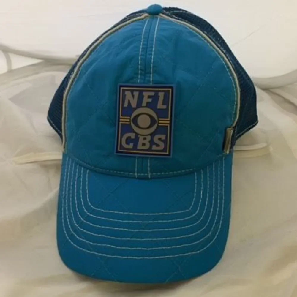 NFL on CBS Sports Blue Quilted Adjustable Cap Hat *New*